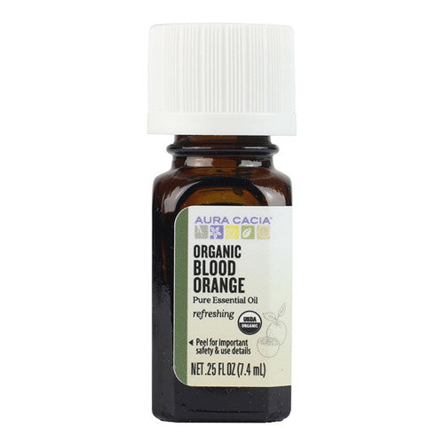 Organic Blood Orange Pure Essential Oil By Aura Cacia, 0.25 Oz